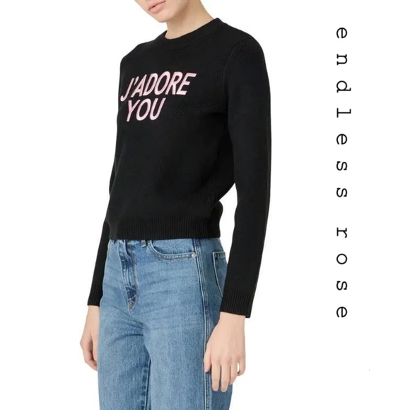 Anthropologie - Endless Rose - J'AdoreYou Motif Sweater - Picture 5 of 8